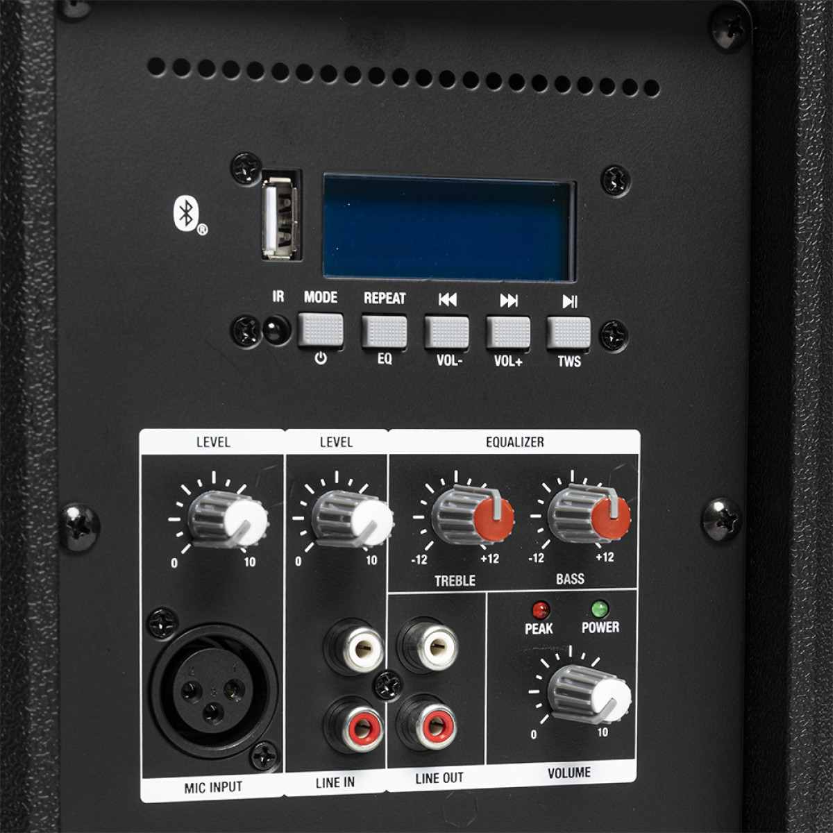 Aktīvais skaļrunis 10", 125W AS10 EU Stagg D klase, Bluetooth TWS stereo