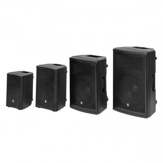 Aktīvais skaļrunis ar akumulatoru Stagg AS12B EU, 12", Bluetooth, 2 UHF mics, 150 watts